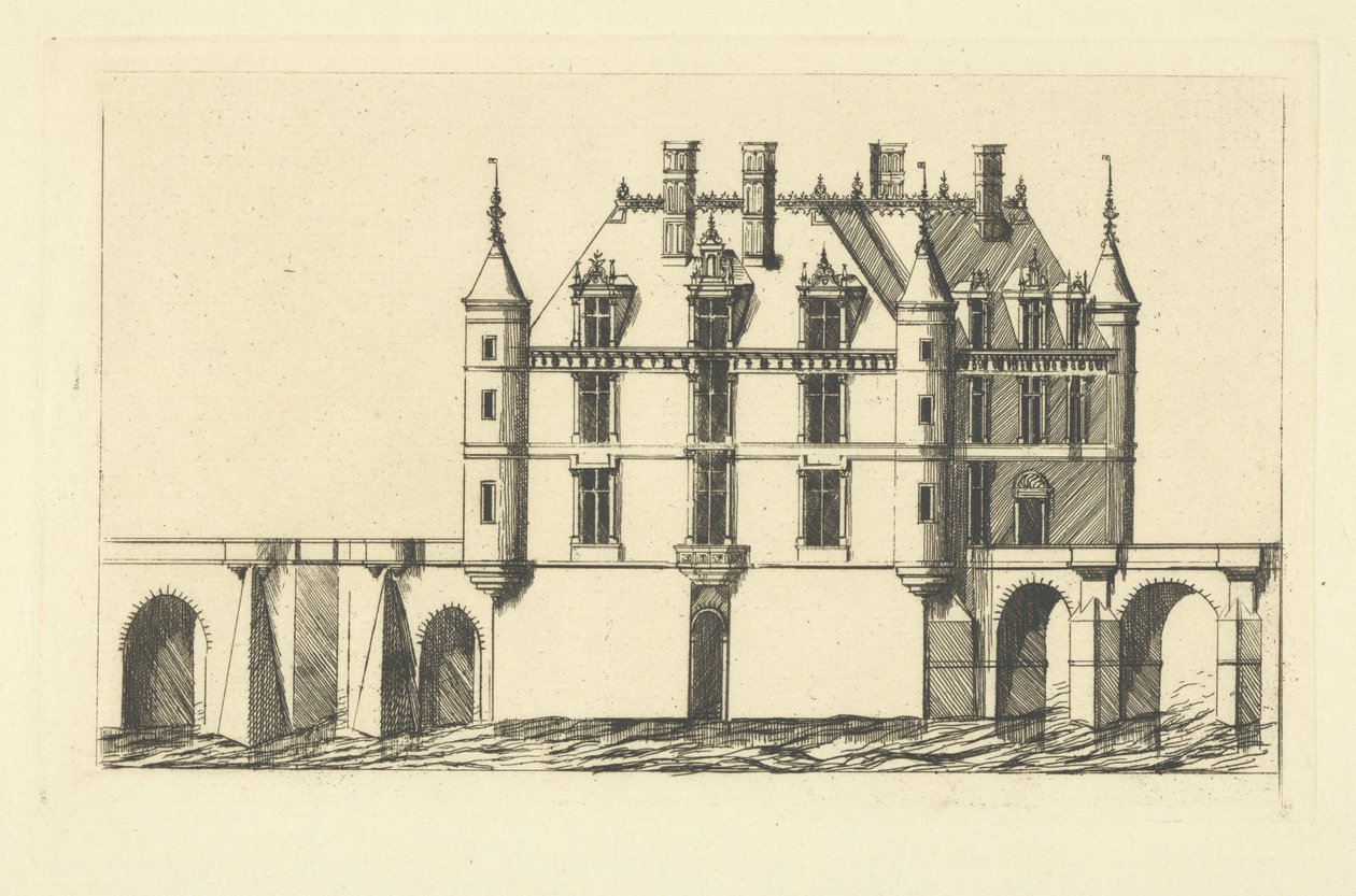Schloss Chenonceau von Charles Meryon