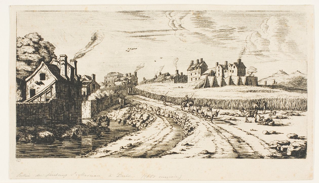 Eingang zum Vorort Saint-Marceau, Paris von Charles Meryon
