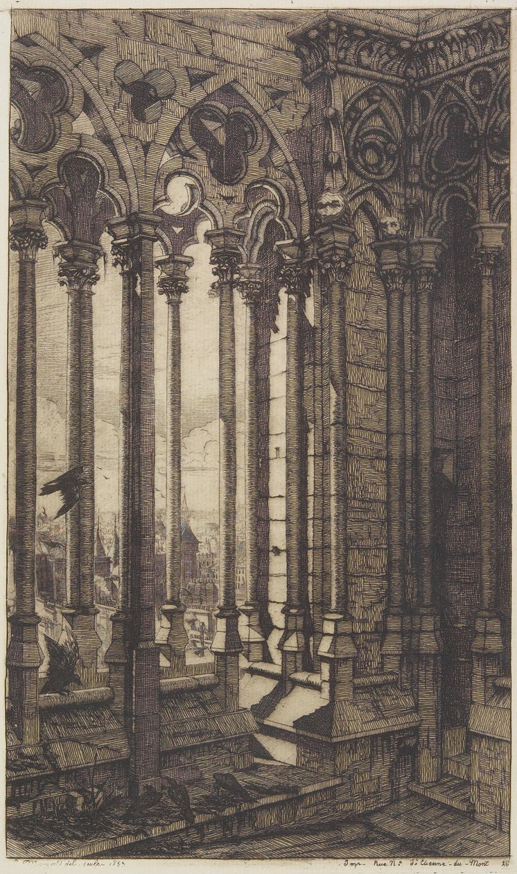 Galerie von Notre-Dame von Charles Meryon