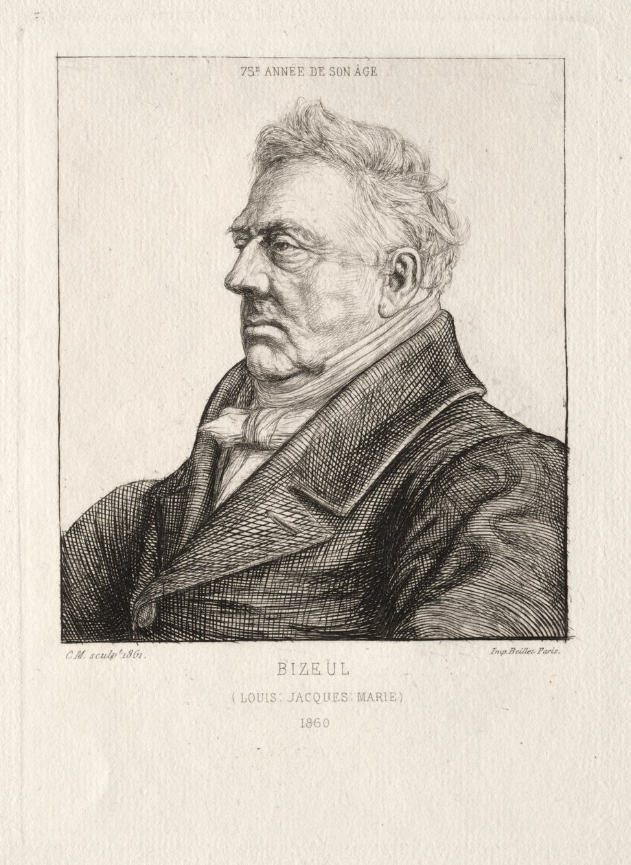 L. J. Marie Bizeul, ein bretonischer Archäologe von Charles Meryon