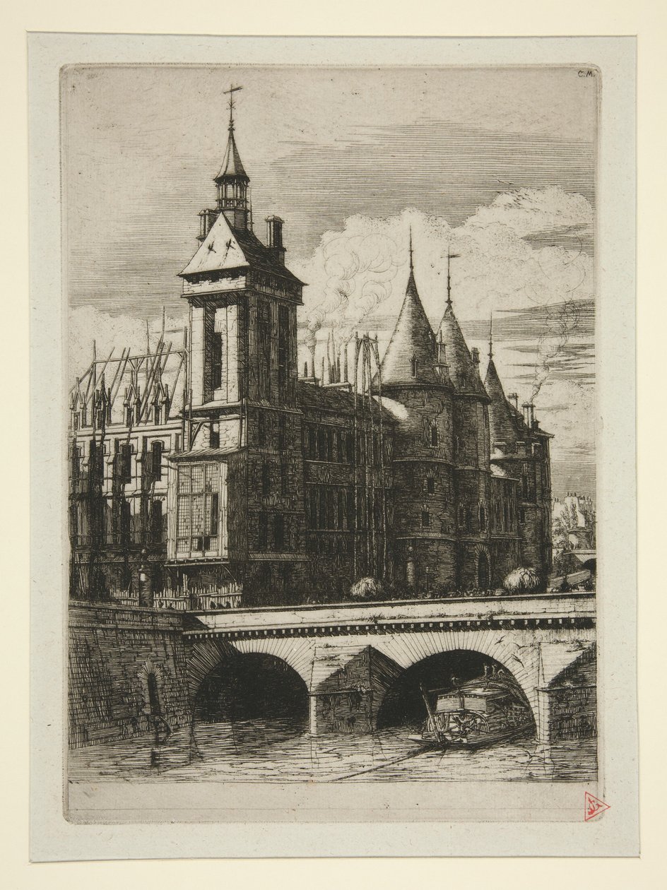 Der Uhrturm, Paris von Charles Meryon