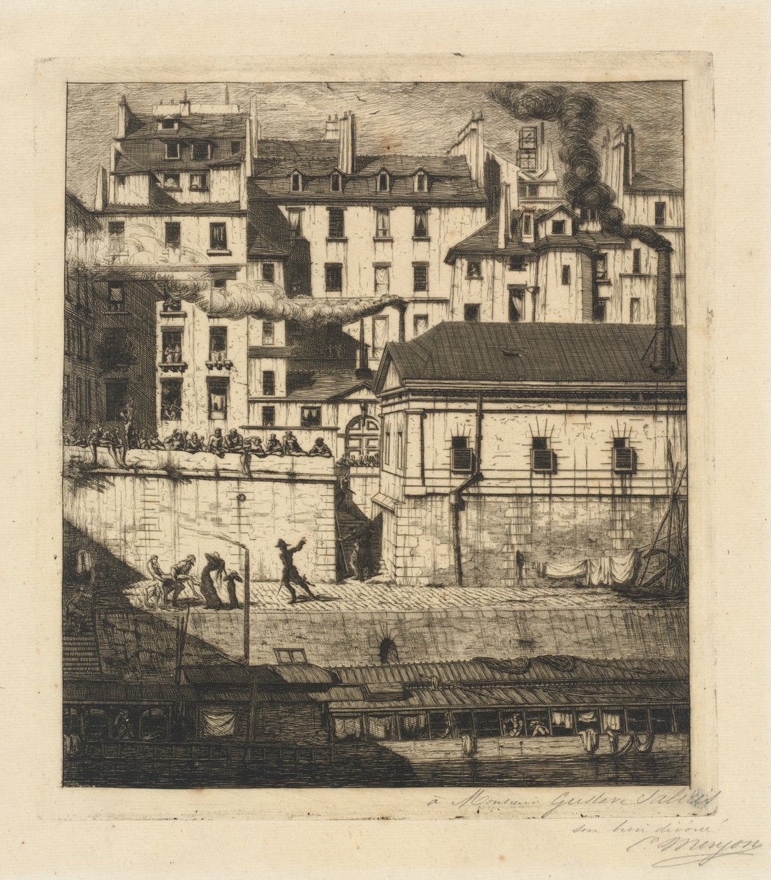 Das Leichenschauhaus, Paris von Charles Meryon