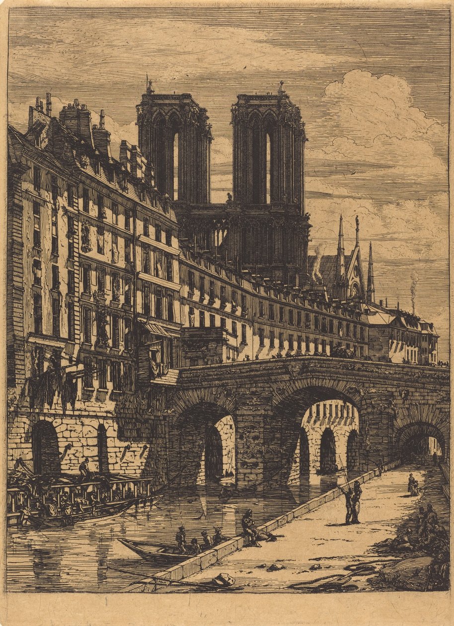 Le Petit Pont, Paris von Charles Meryon