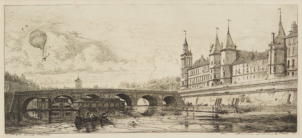 Le Pont-Au-Change von Charles Meryon
