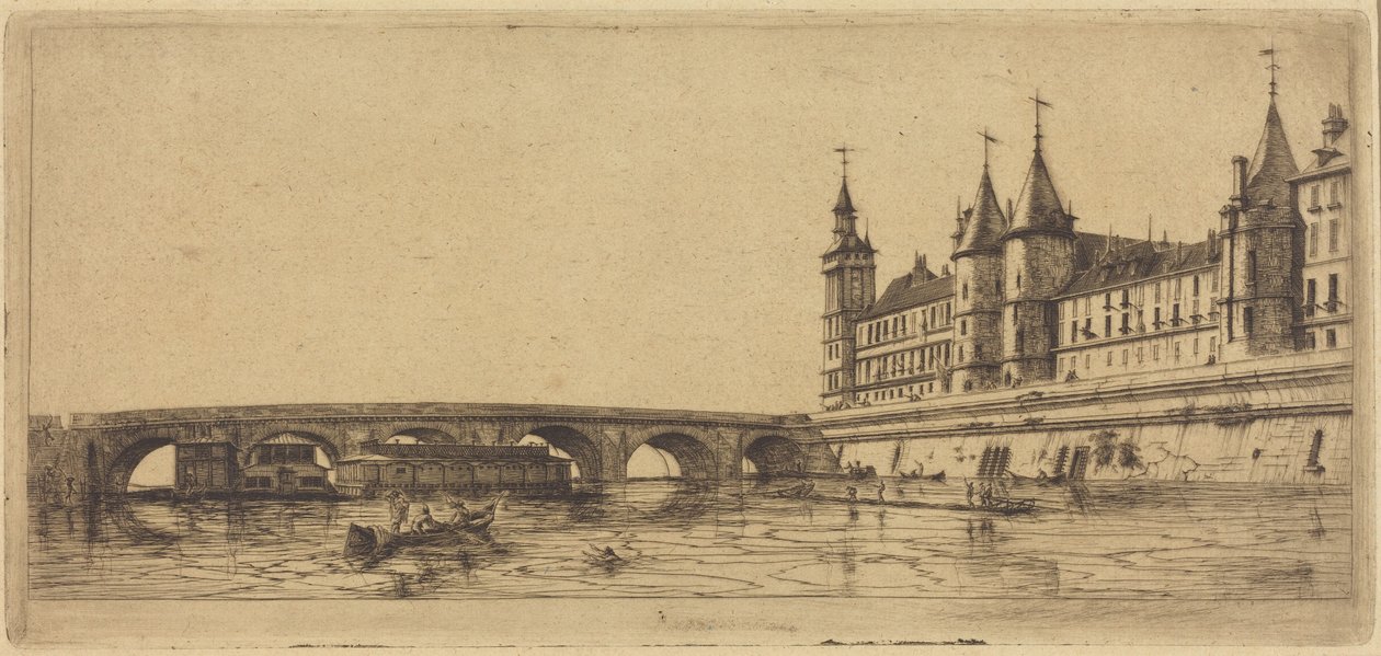 Die Pont-au-Change, Paris von Charles Meryon