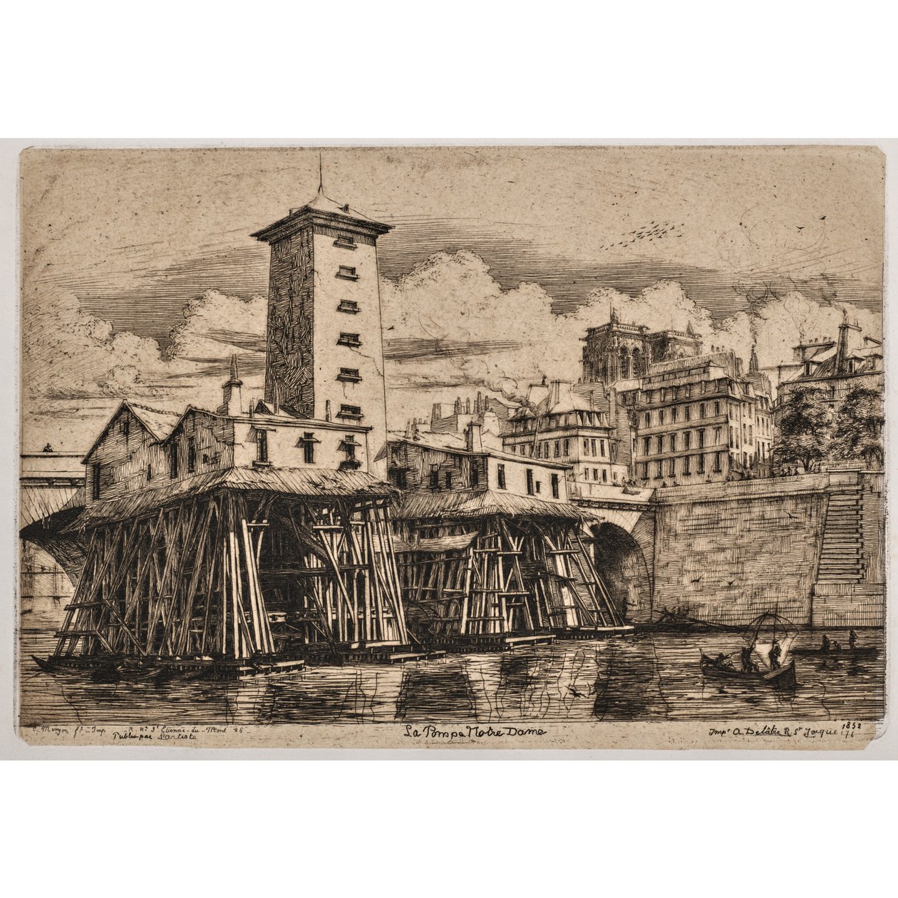 Die Notre-Dame-Pumpe von Charles Meryon