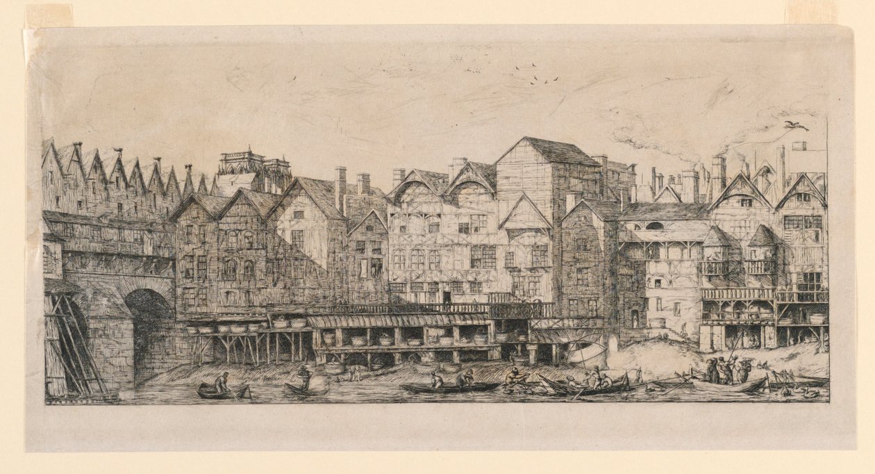 Teil der Stadt gegen Ende des 17. Jahrhunderts von Charles Meryon