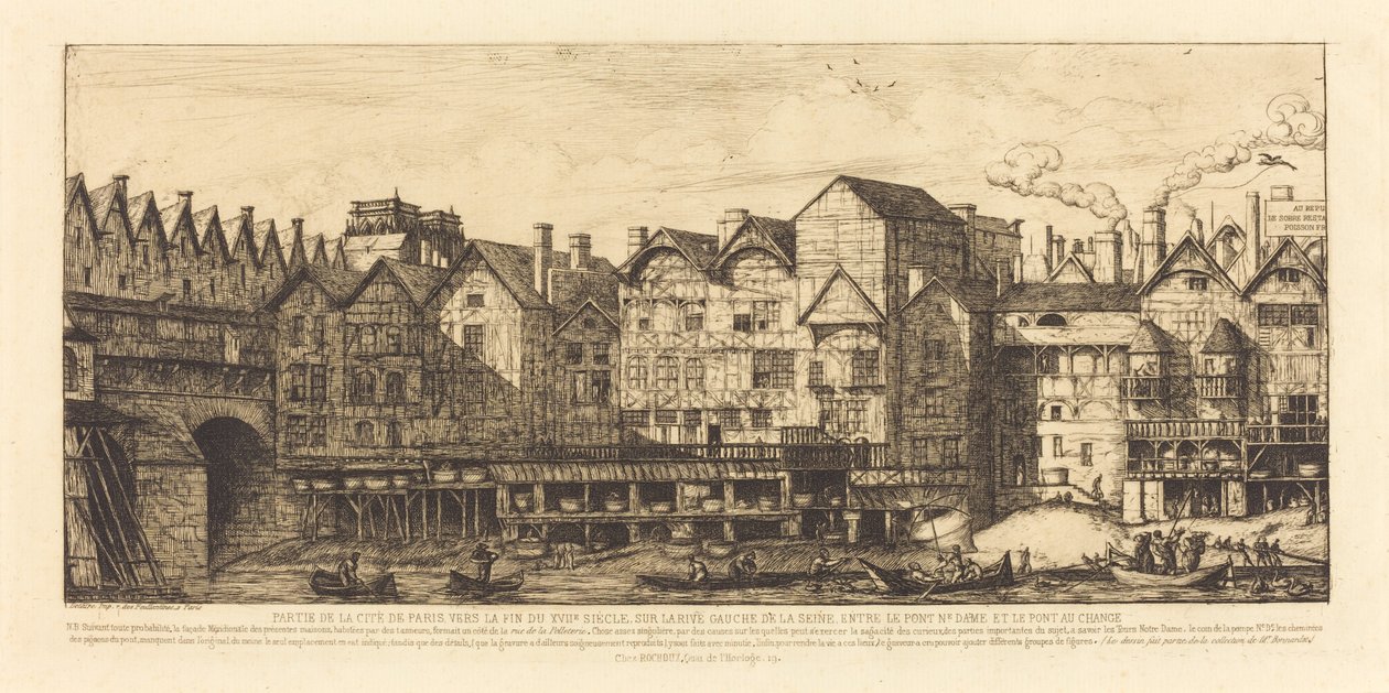 Ansicht der Stadt Paris gegen Ende des XVII. Jahrhunderts von Charles Meryon