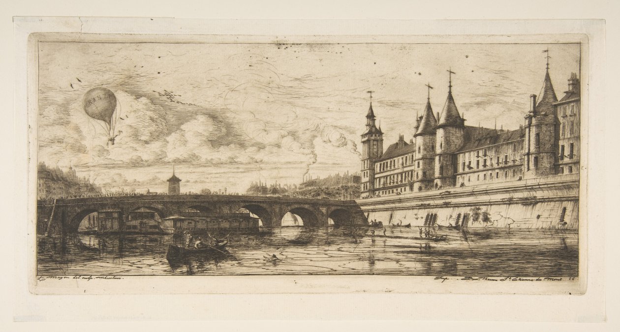 Pont au Change, Paris von Charles Meryon
