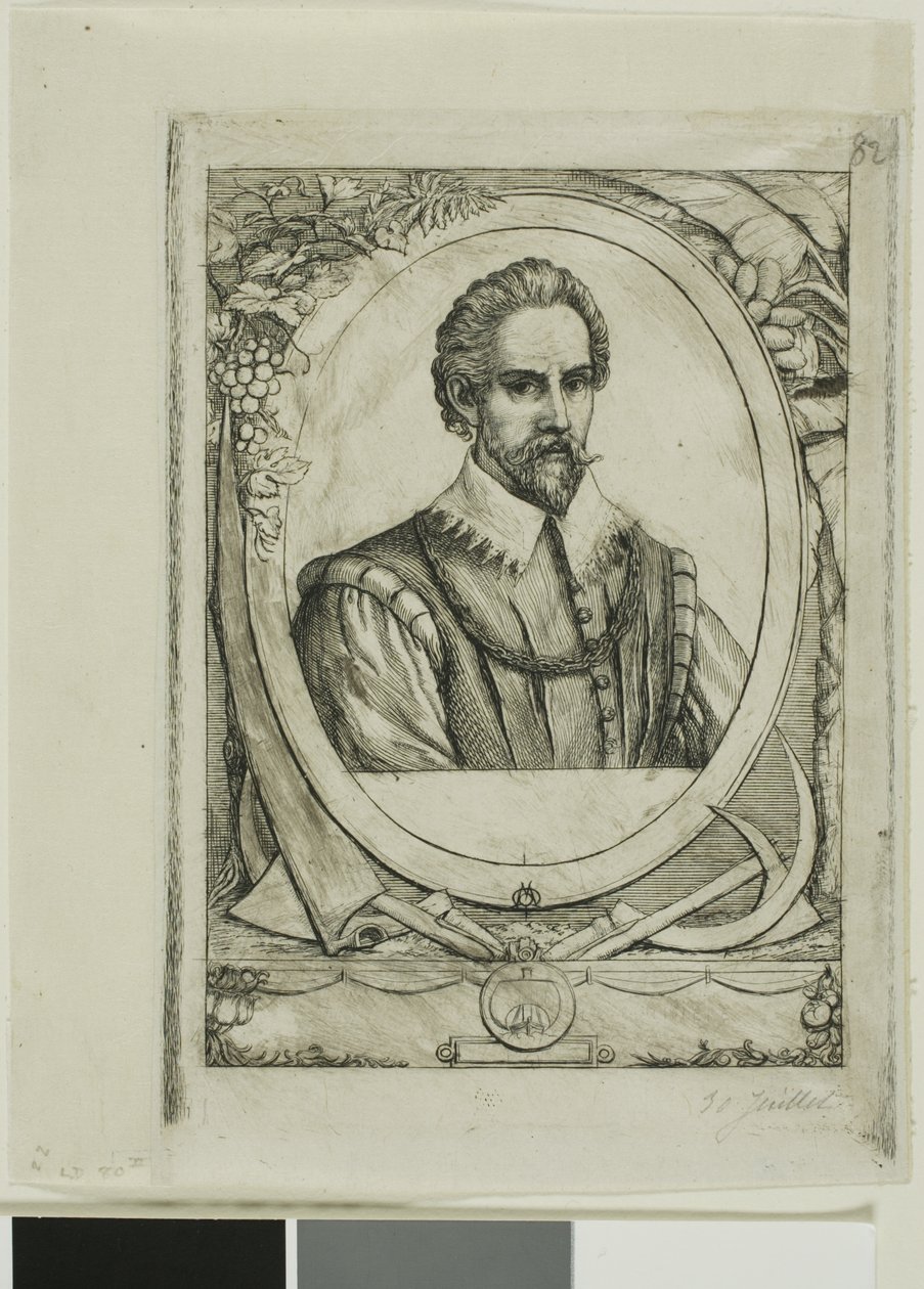Porträt von René de Laudonnière Sablais (de Burdigale) von Charles Meryon