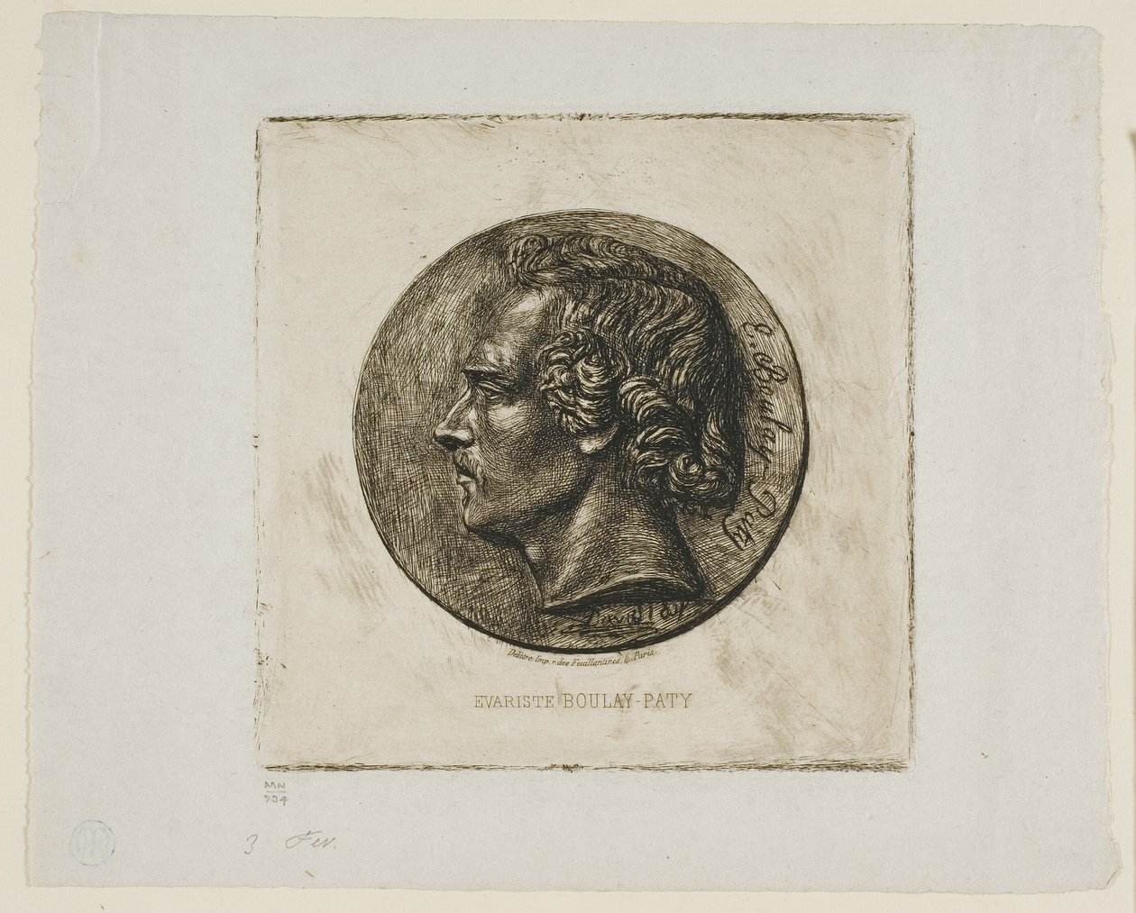 Porträt des Dichters Evariste Boulay-Paty von Charles Meryon