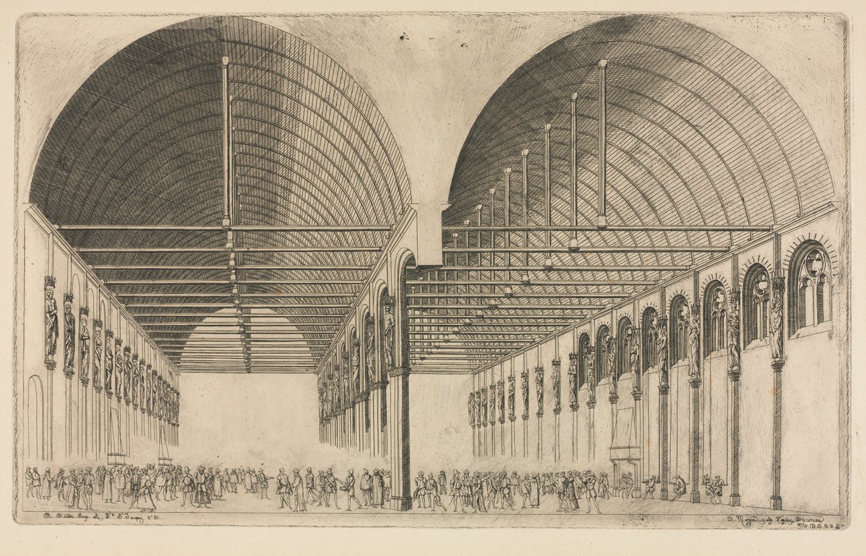 Das Vorzimmer des Justizpalastes, Paris von Charles Meryon