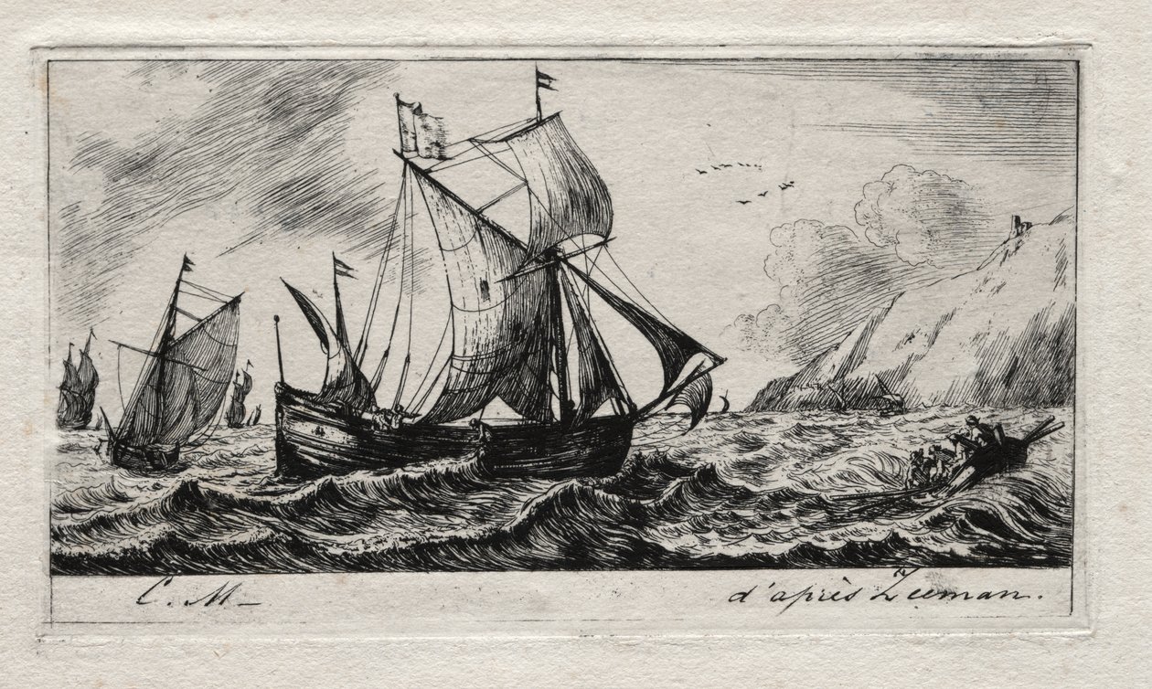 Die Galeere von Jean de Vyl aus Rotterdam von Charles Meryon