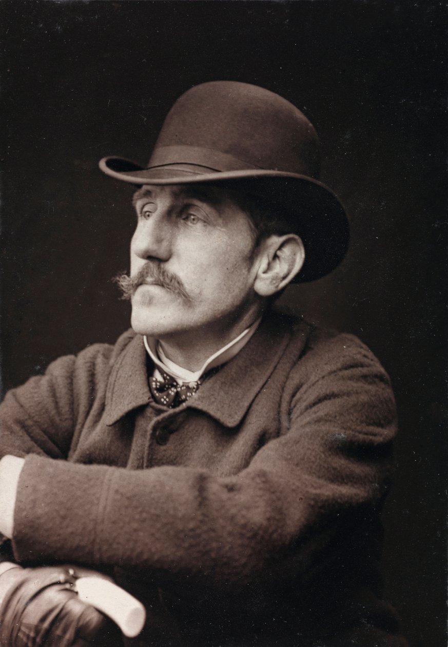 Album Artistique et Biographique, 5me année, Salon 1885; Porträt des französischen Malers Georges-Louis Hyon (1855-1901) von Charles Michelez