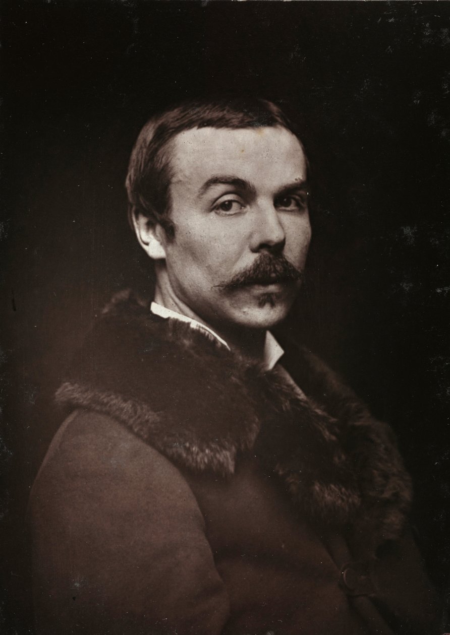 Album Artistique et Biographique, 5me année, Salon 1885; Porträt des französischen Malers Albert Bettannier (1851-1932) von Charles Michelez
