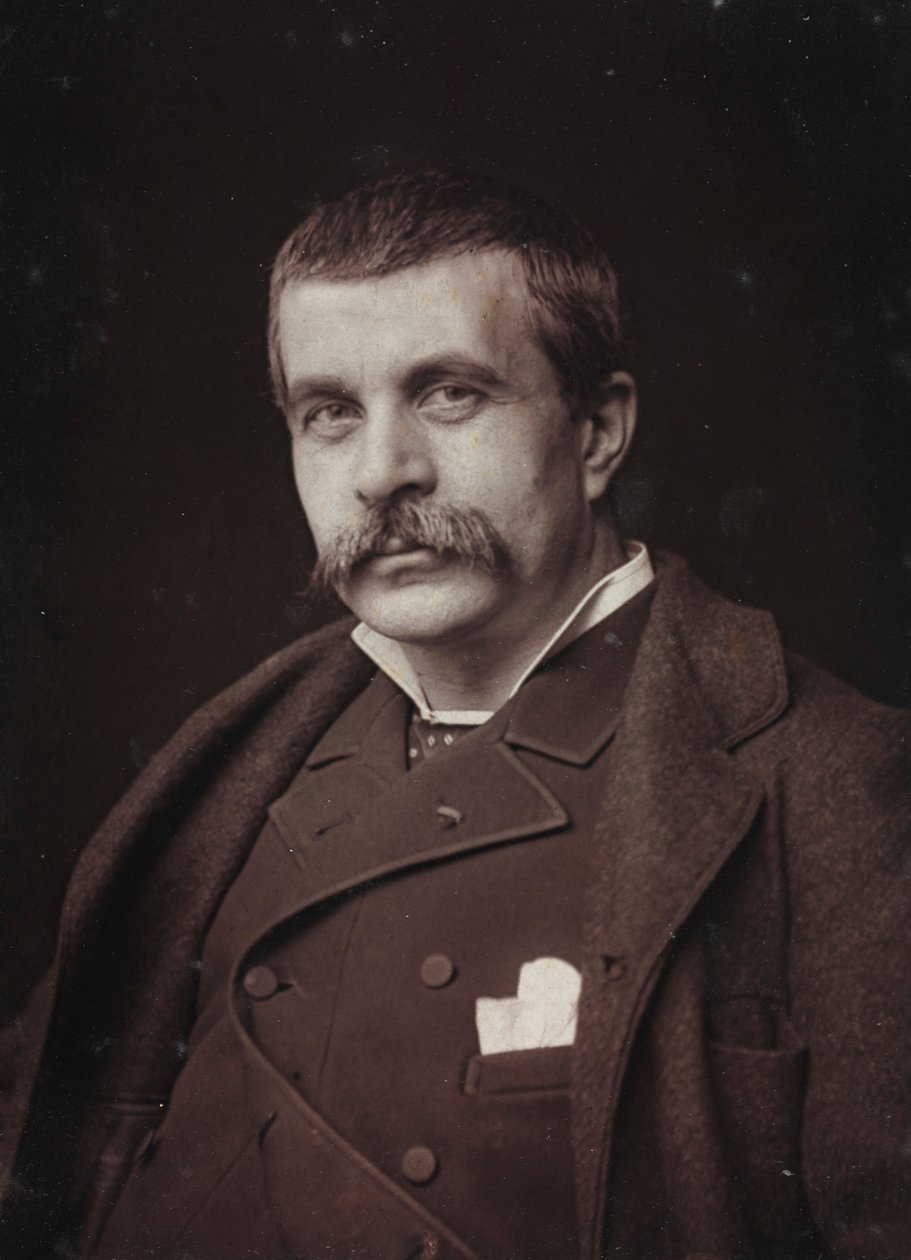 Album Artistique et Biographique, 5me année, Salon 1885; Porträt des französischen Malers Jean-Jules-Antoine Lecomte du Nouÿ (1842-1923) von Charles Michelez