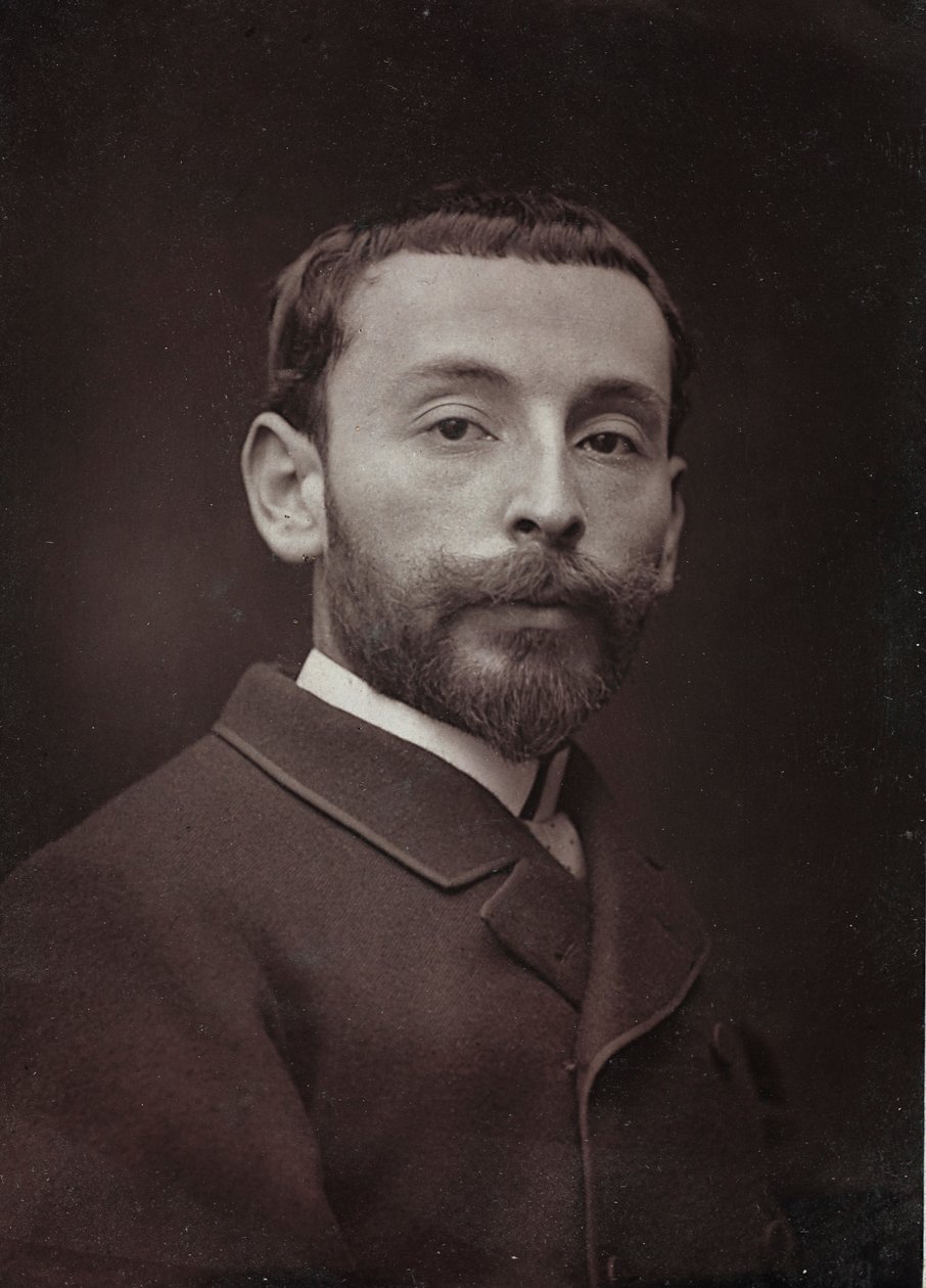 Album Artistique et Biographique, 6. Jahrgang, Salon 1885; Porträt des französischen Malers Alexandre Bloch (1862-1906) von Charles Michelez