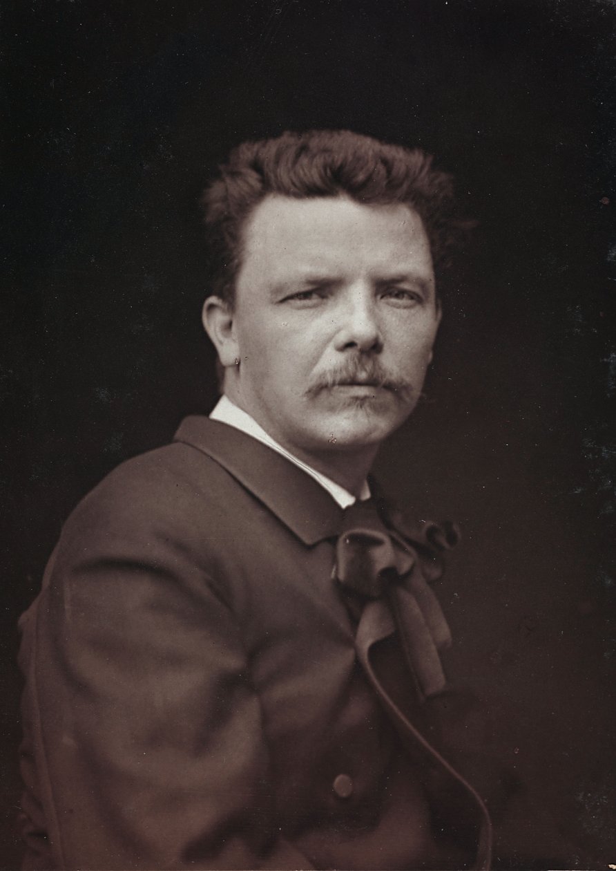 Album Artistique et Biographique, 6. Jahrgang, Salon 1885; Porträt des französischen Malers Eugène Carrière (1849-1906) von Charles Michelez