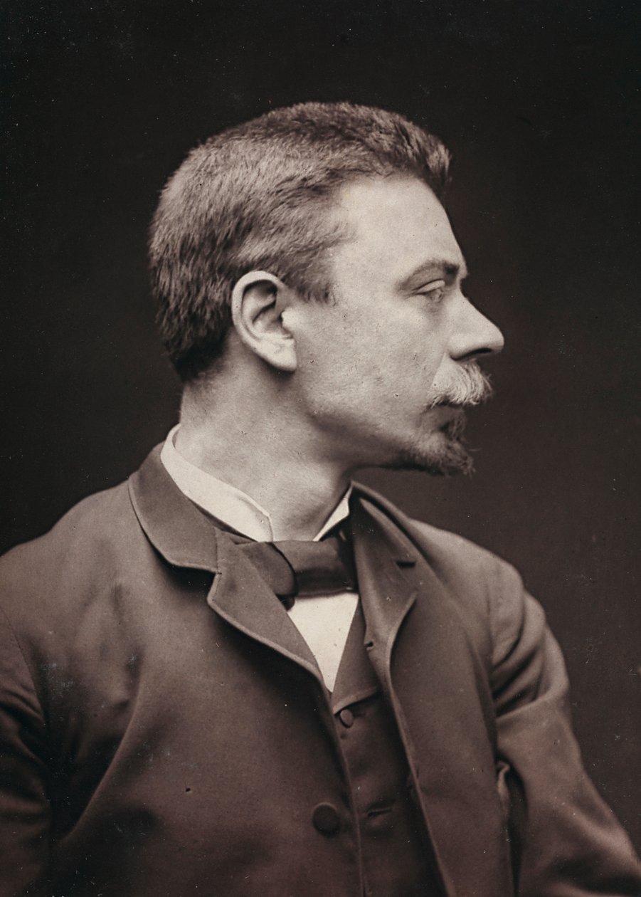 Album Artistique et Biographique, 6. Jahrgang, Salon 1885; Porträt des französischen Malers Joseph Paul Meslé (1855-1929) von Charles Michelez
