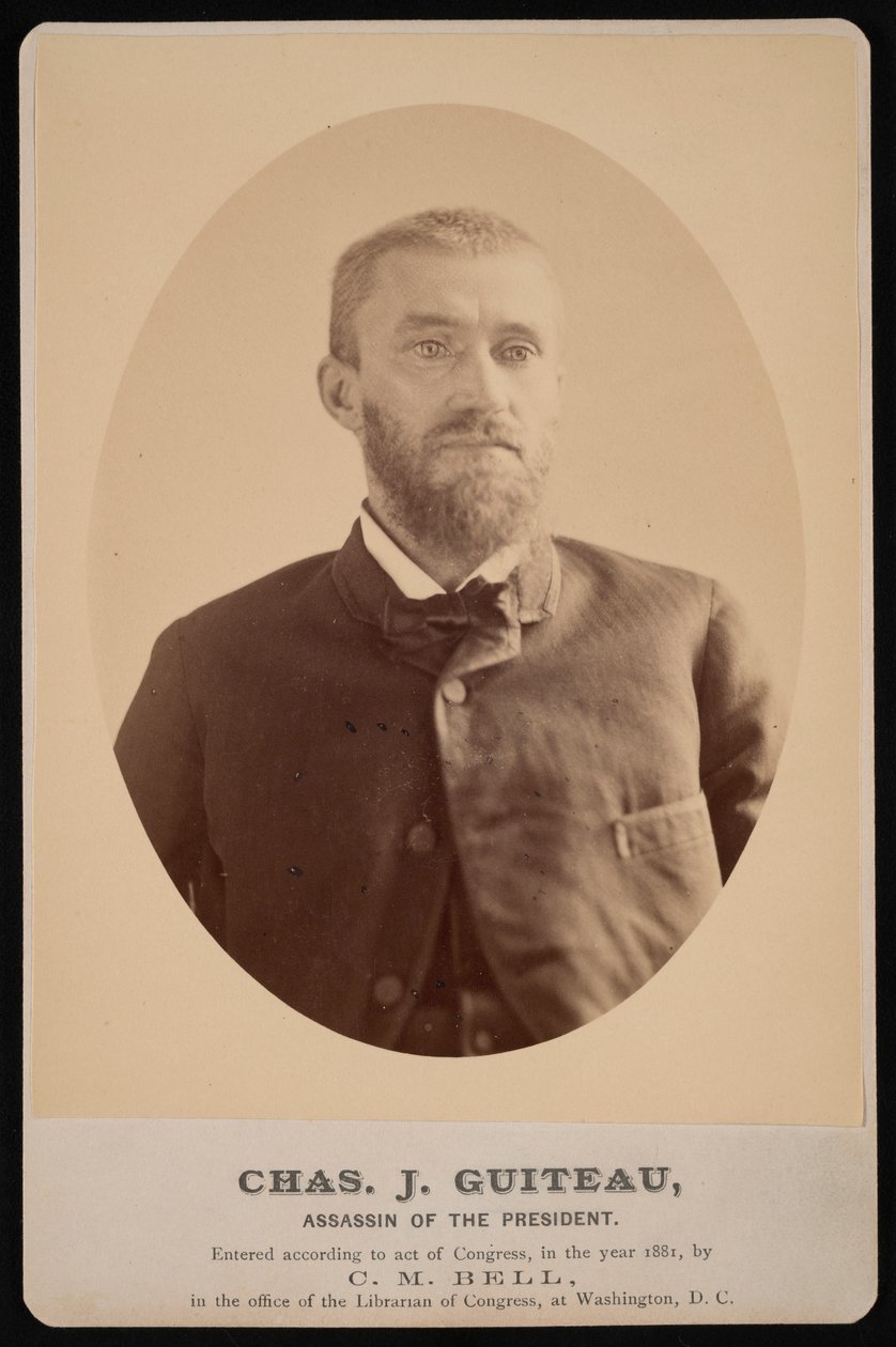 Porträt von Charles Julius Guiteau 1841-1882, 4. Juli 1881 von Charles Milton Bell