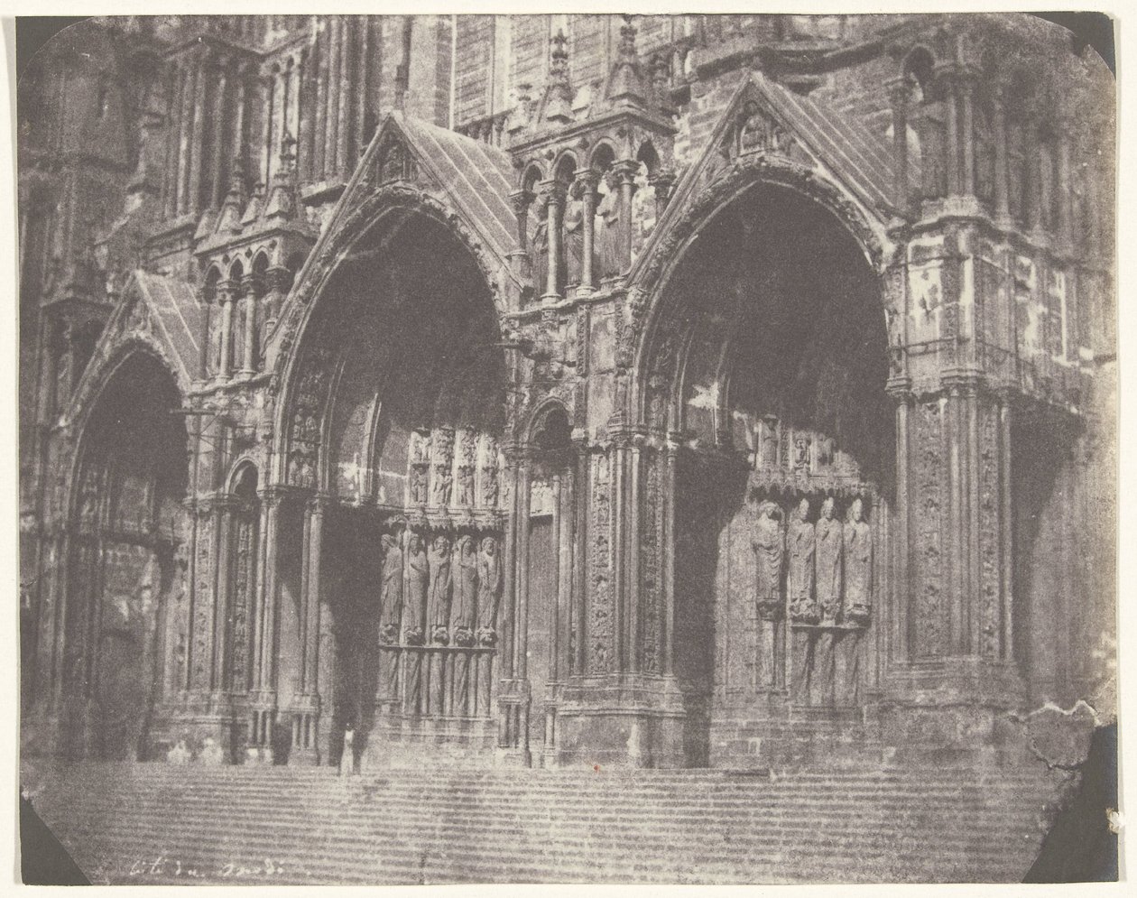 Portal an der Südseite der Kathedrale von Chartres von Charles Nègre