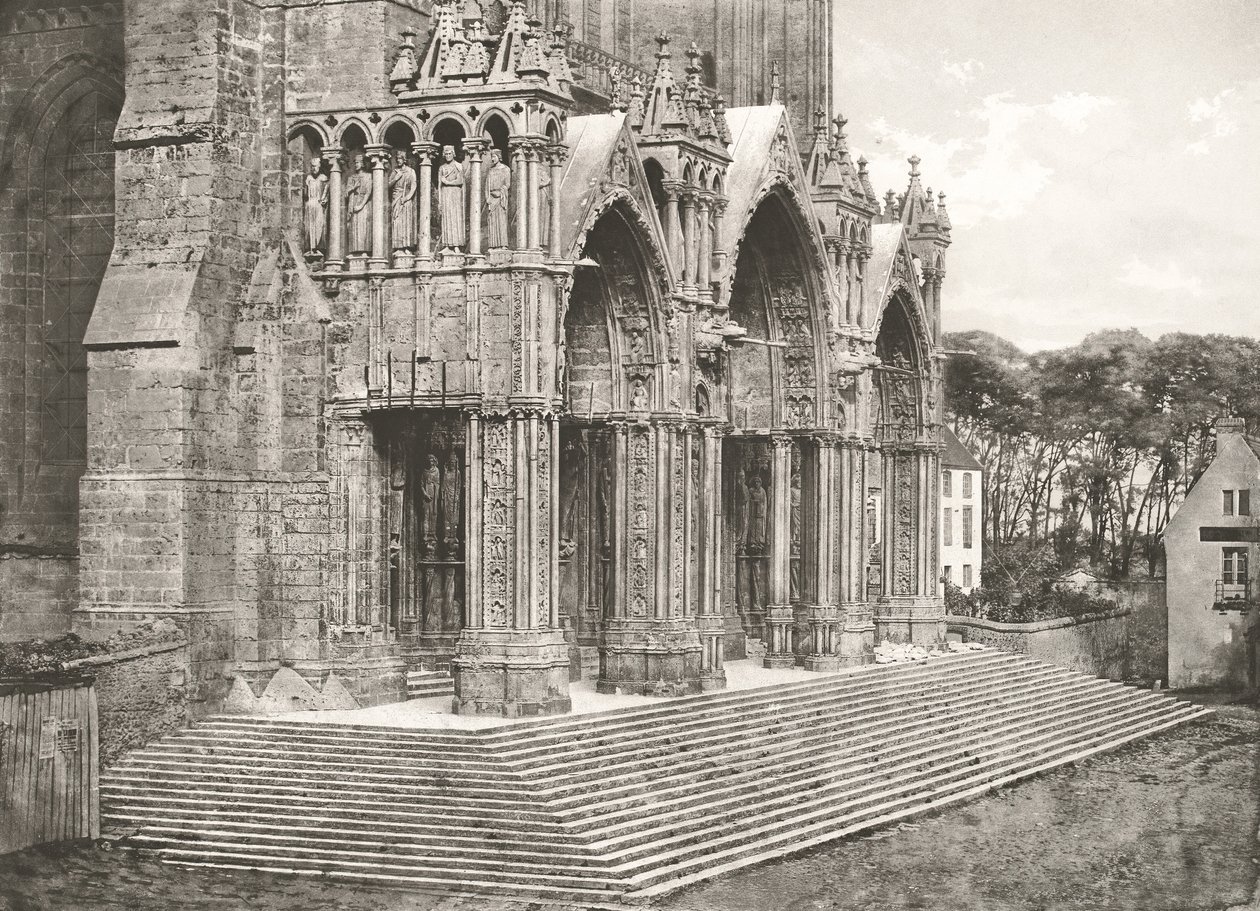 Kathedrale von Chartres - Südportal 12. Jahrhundert von Charles Nègre