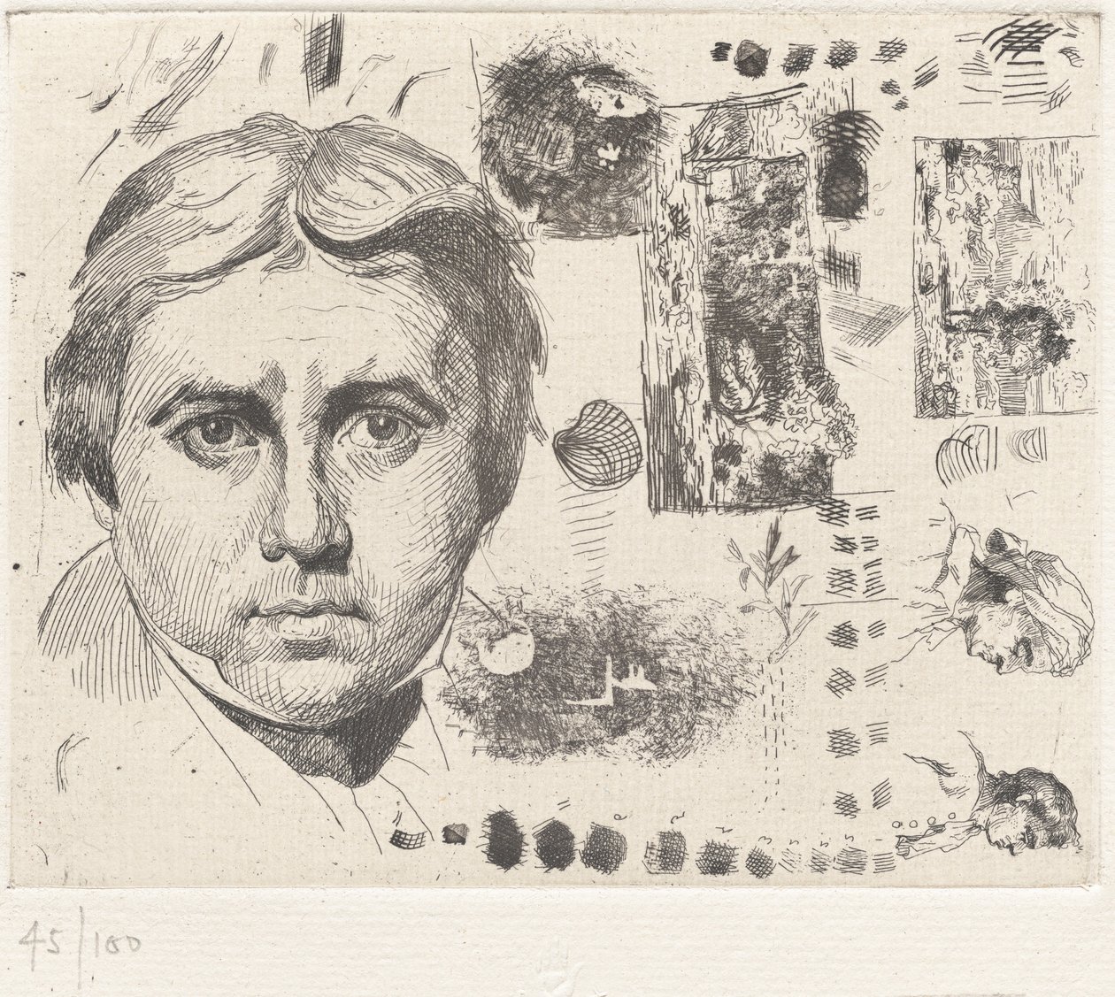 Porträt von Ingres, 1844 von Charles Nègre