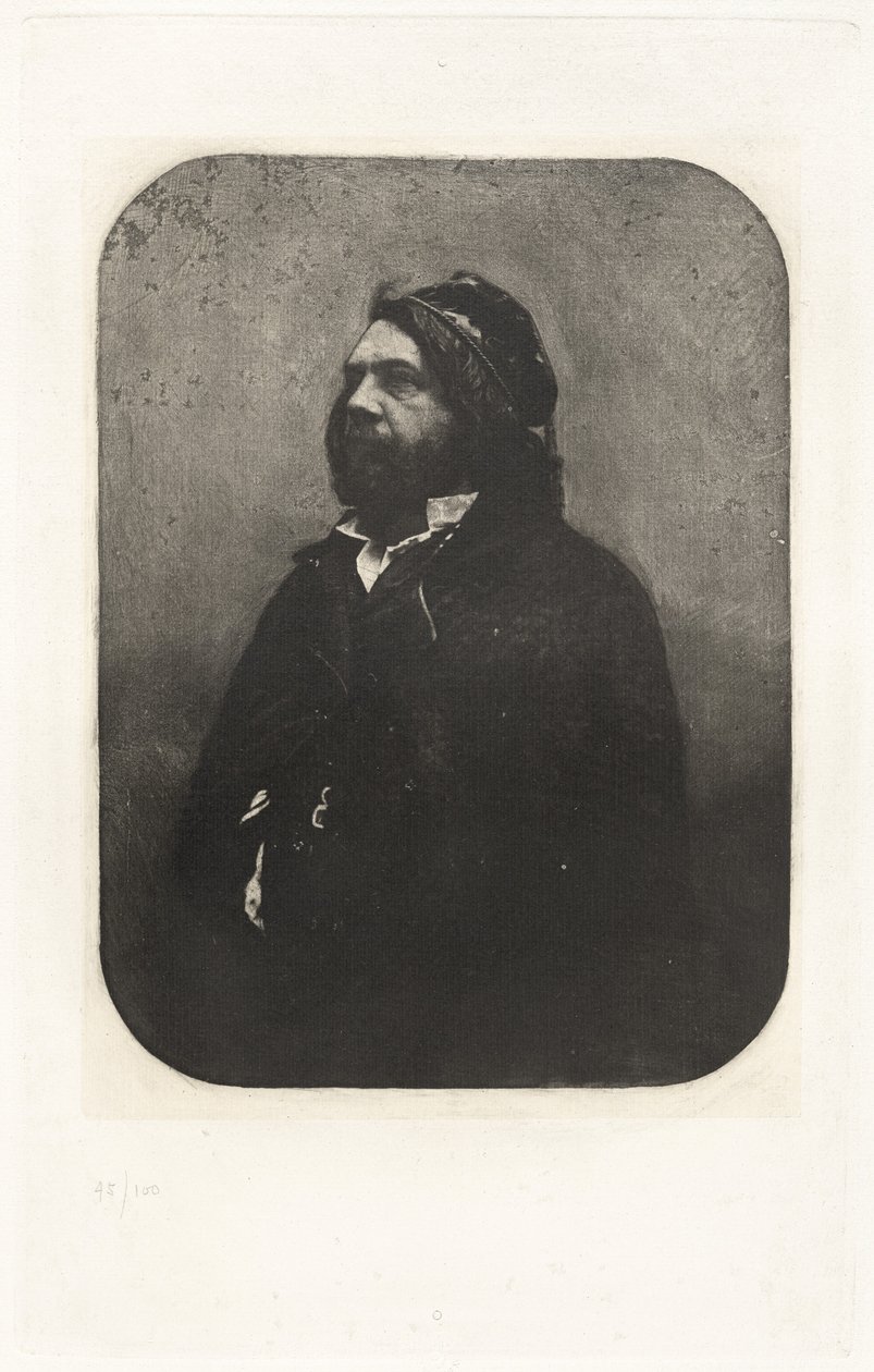 Tafel VIII – Porträt von Théophile Gautier, nach Nadar von Charles Nègre, Nadar, André Jammes