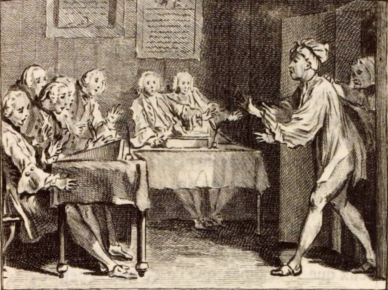 König Kandaules und der Rechtsgelehrte von Charles Nicolas Cochin