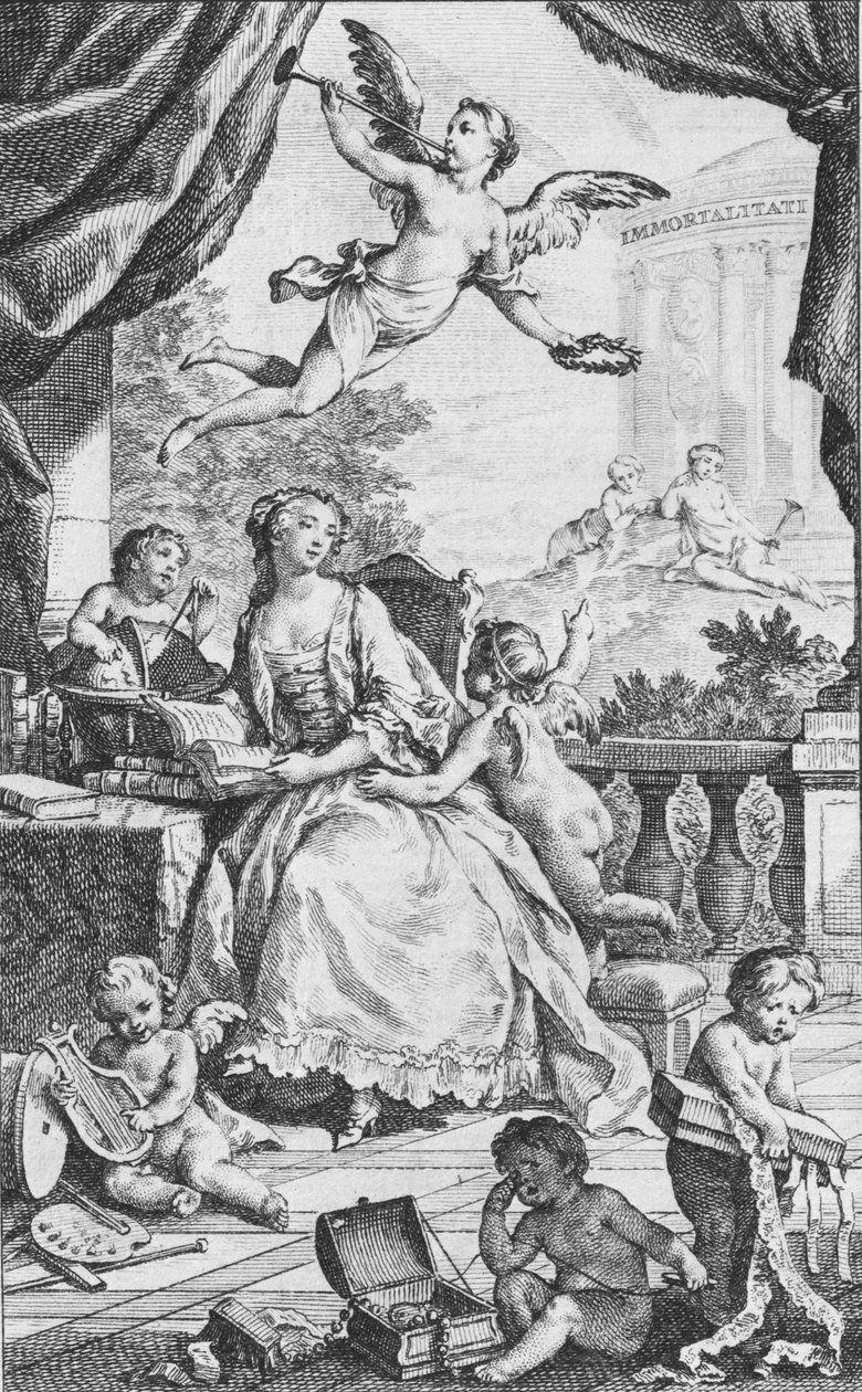 Porträt von Madame de Pompadour, ca. 1745 von Charles Nicolas Cochin
