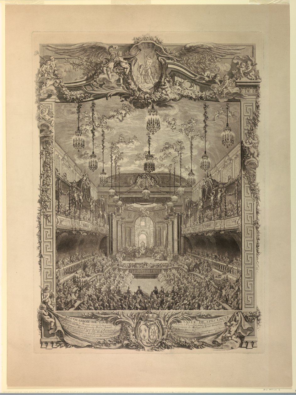 Dekoration des Theatersaals von Charles Nicolas Cochin the younger