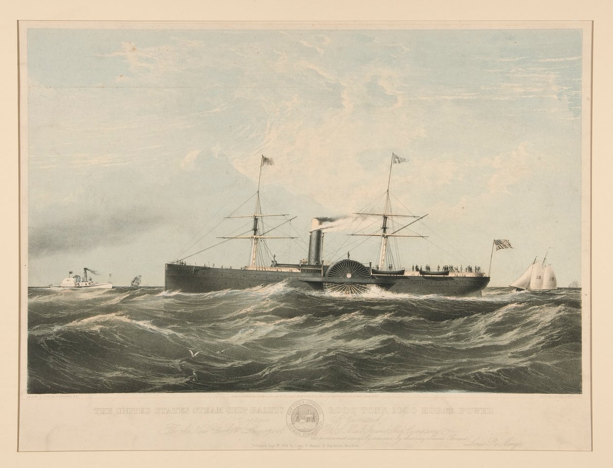 Das Dampfschiff der Vereinigten Staaten Baltic von Charles Parsons