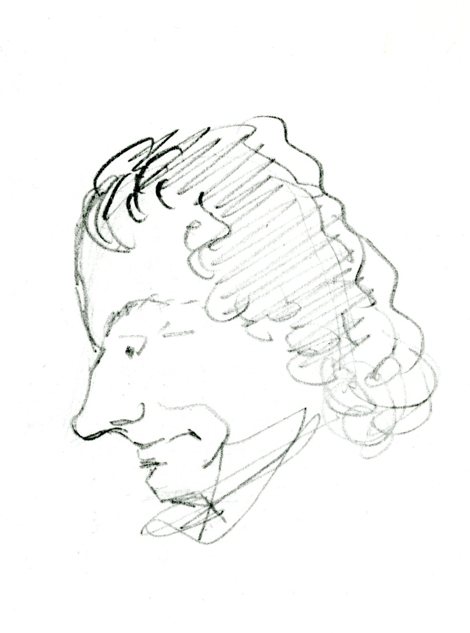 Selbstporträt, um 1843 von Charles Pierre Baudelaire