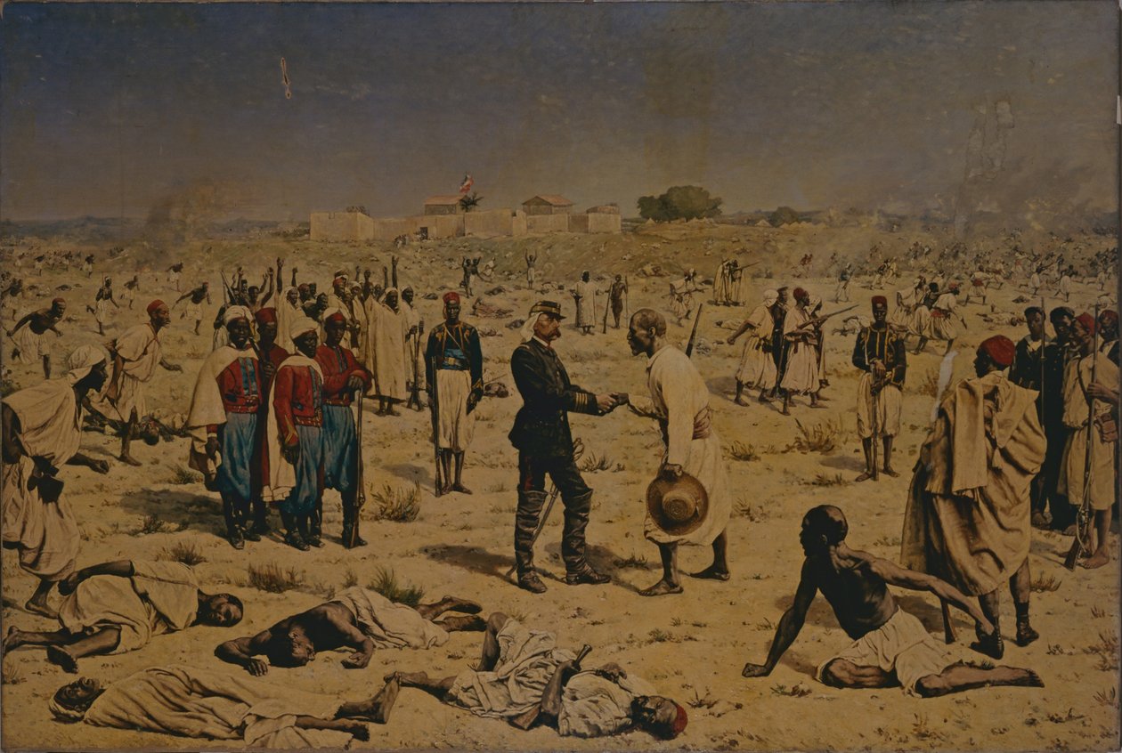 Die Befreiung von Médine im Senegal am 18. Juli 1857 von Charles Porion