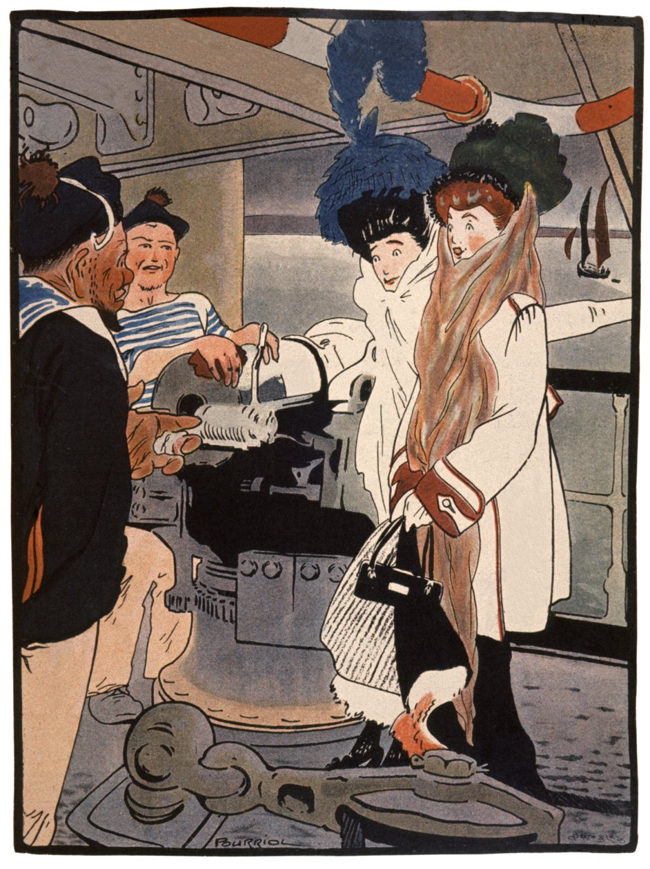 Kriegsschiff, ca. 1900 von Charles Pourriol
