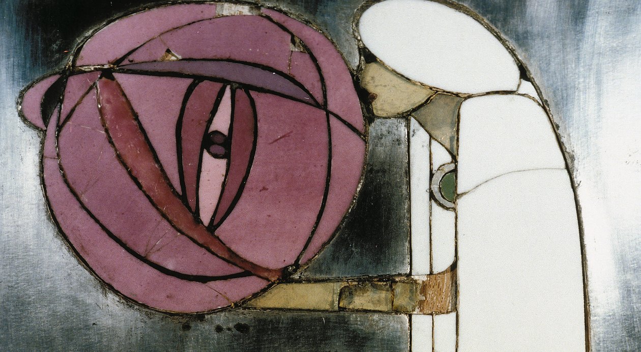 Weißer Schrank entworfen für Mrs. Rowat, 1902 von Charles Rennie Mackintosh