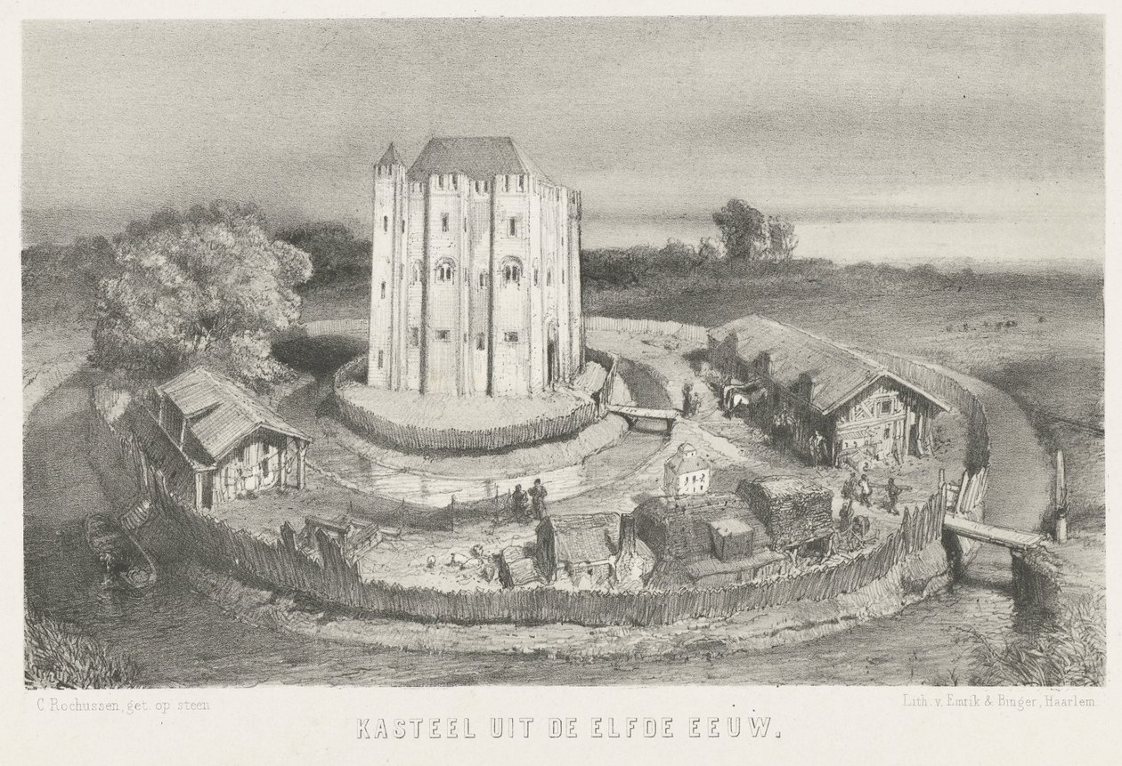 Burg aus dem 11. Jahrhundert von Charles Rochussen