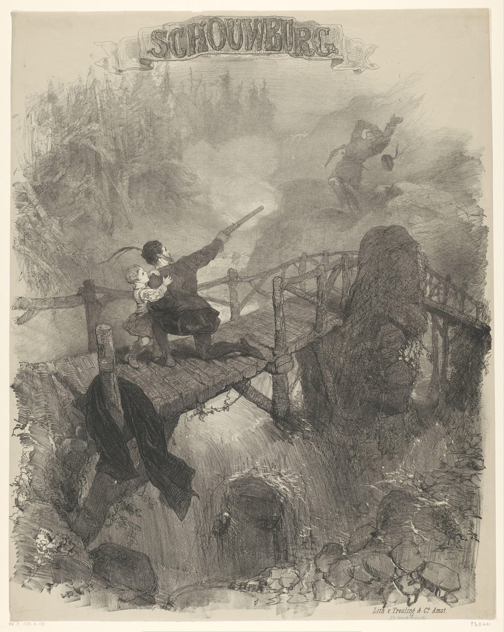 Szene aus dem Ballett Der schwarze Teufel von Charles Rochussen