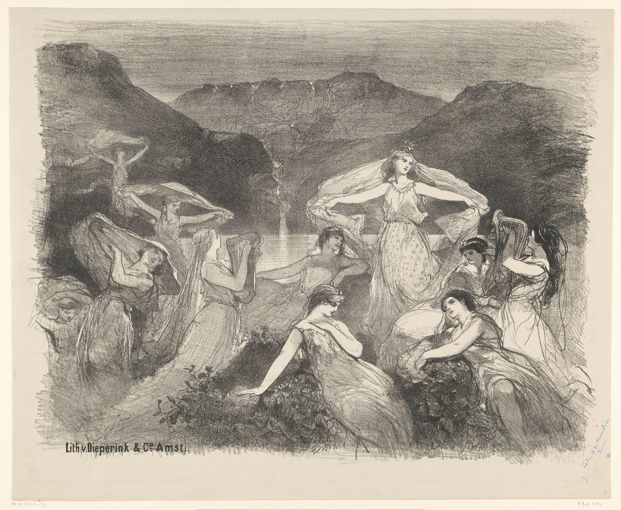 Szene aus dem Ballett Zélie oder der Zauberschleier von Charles Rochussen
