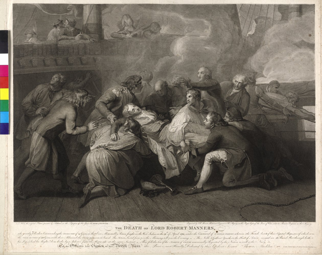 Lord Robert Manners (1758-1782) Der Tod von Lord Robert Manners von Charles Sherwin