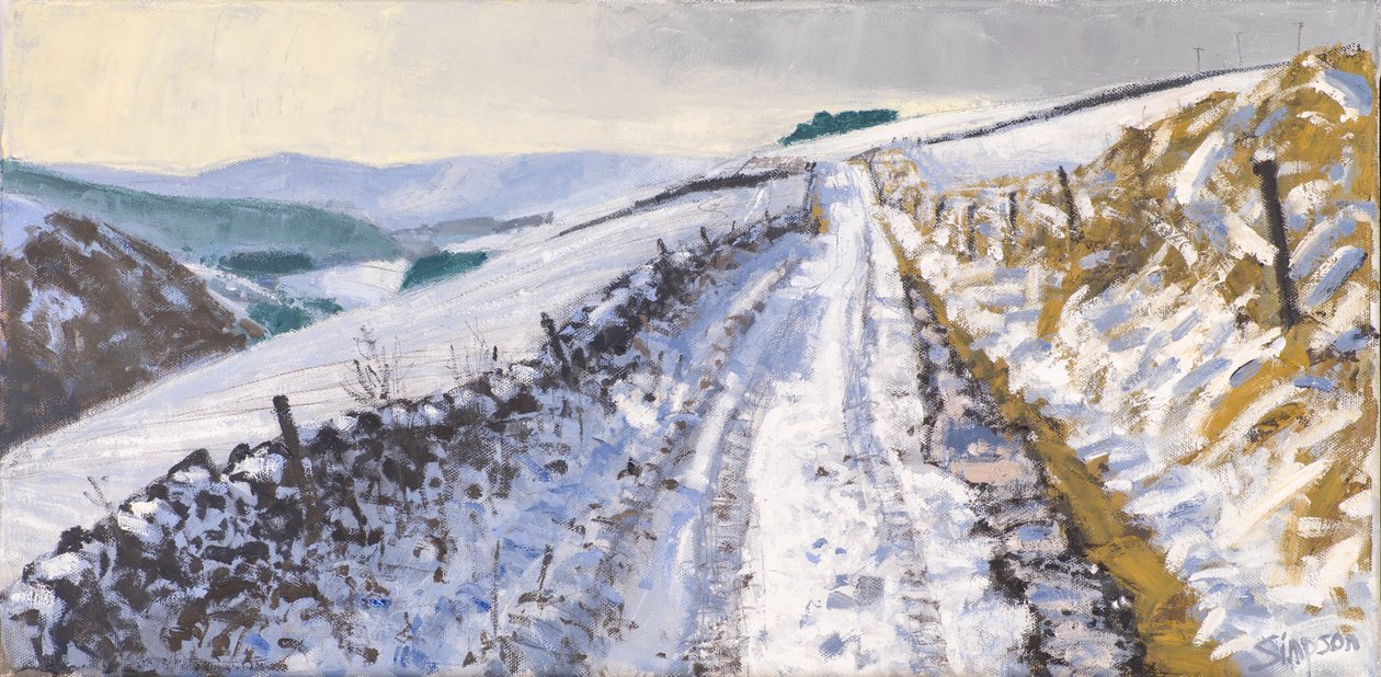 Weg nach Clovenfords, 2017 von Charles Simpson