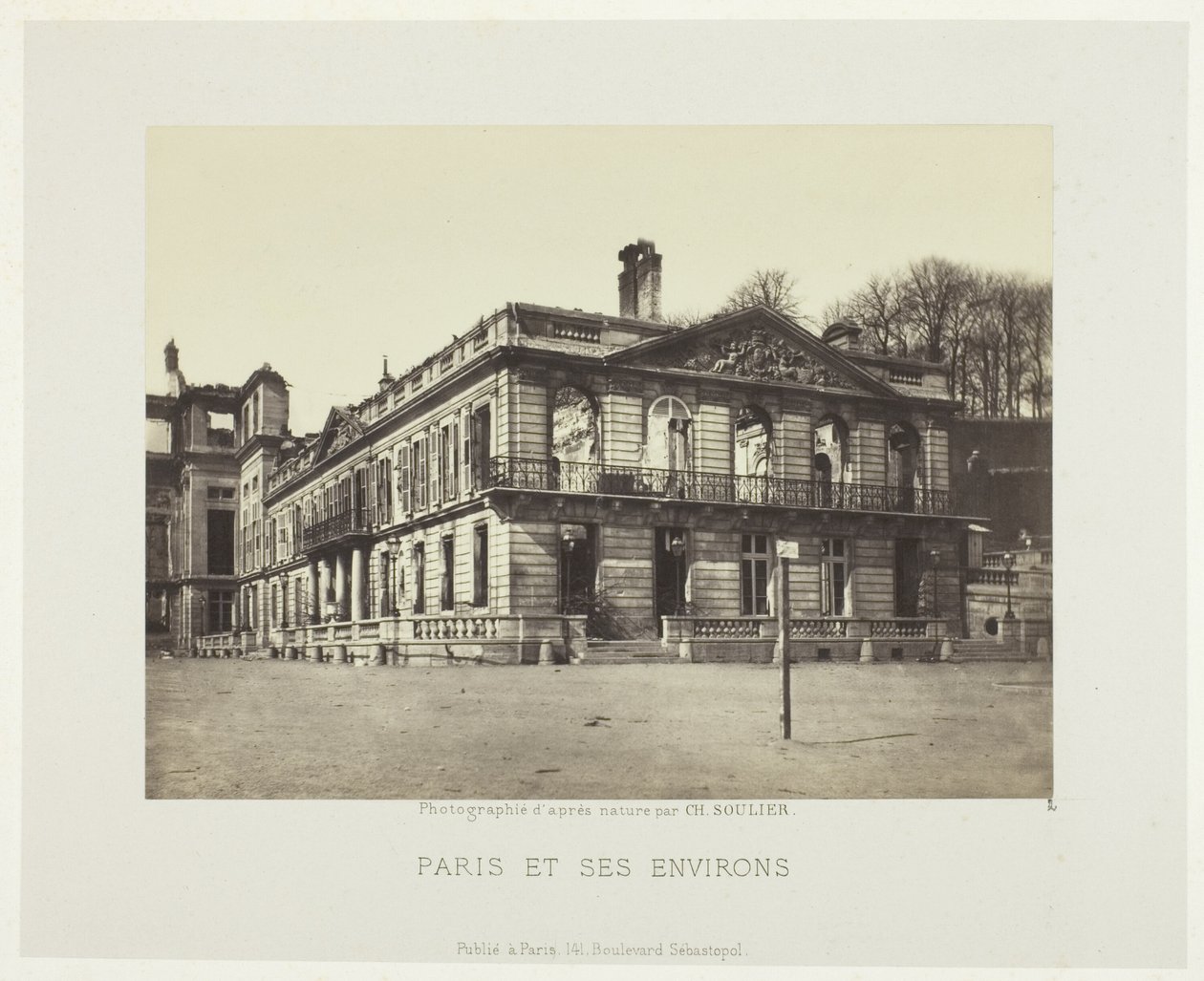 Palais de Saint-Cloud, aus der Serie "Paris et ses environs" von Charles Soulier