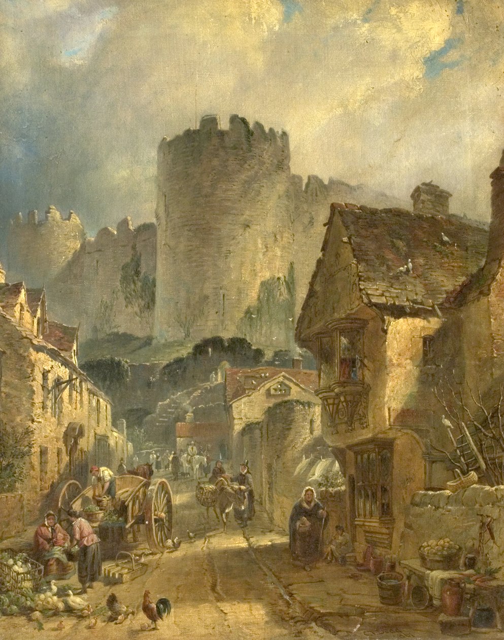Conway Castle, Nordwales, 1861 von Charles Tattershall I Dodd