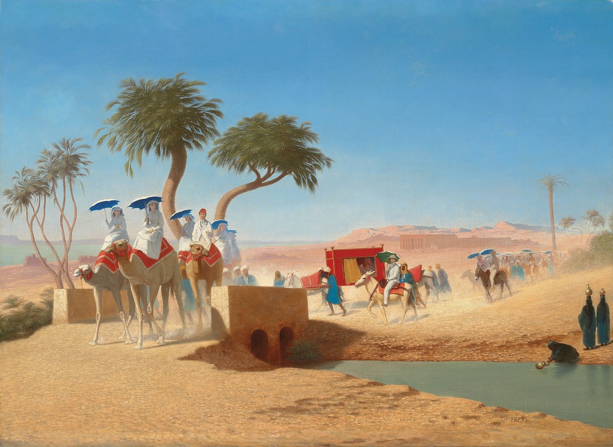 Die Kaiserin Eugenie besucht die Pyramiden von Charles Theodore Frere