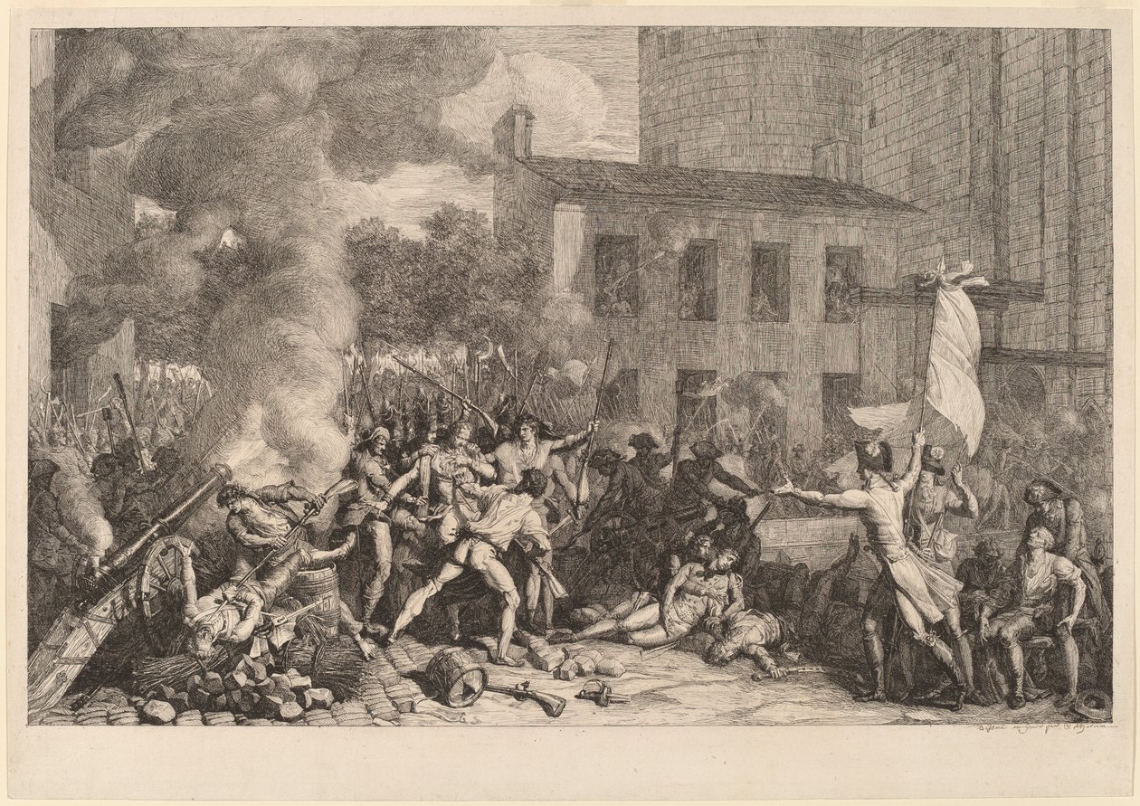 Sturm auf die Bastille, 14. Juli 1789 von Charles Thevenin