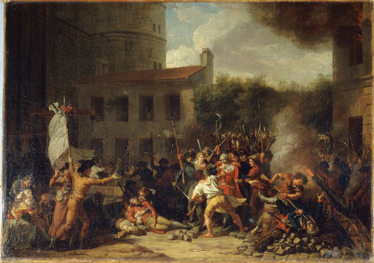 Erstürmung der Bastille, 14. Juli von Charles Thevenin