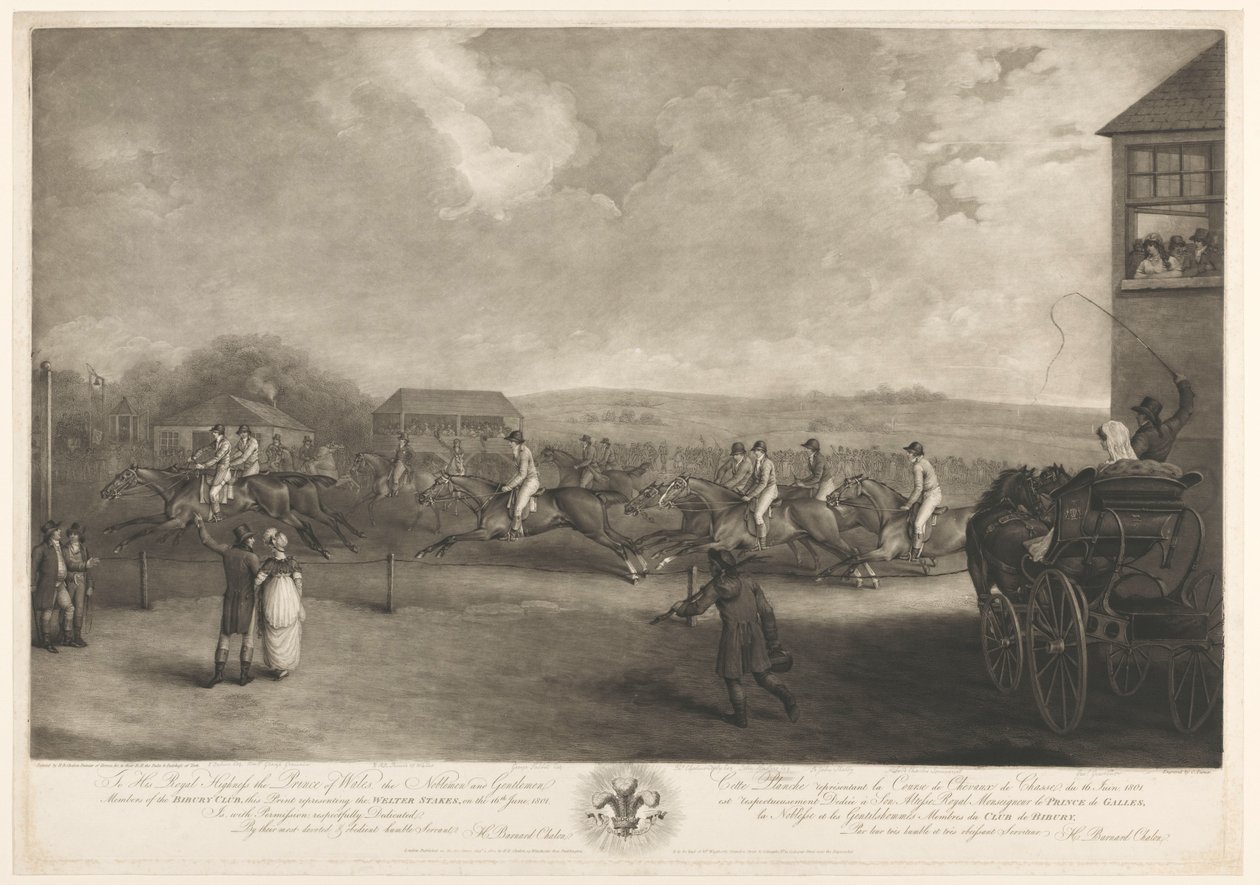 Pferderennen bei Welter Stakes am 16. Juni 1801 von Charles Turner