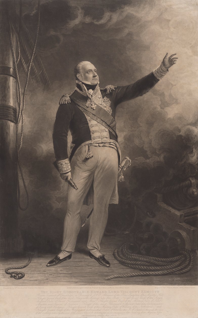Der ehrenwerte Edward Lord Viscount Exmouth von Charles Turner