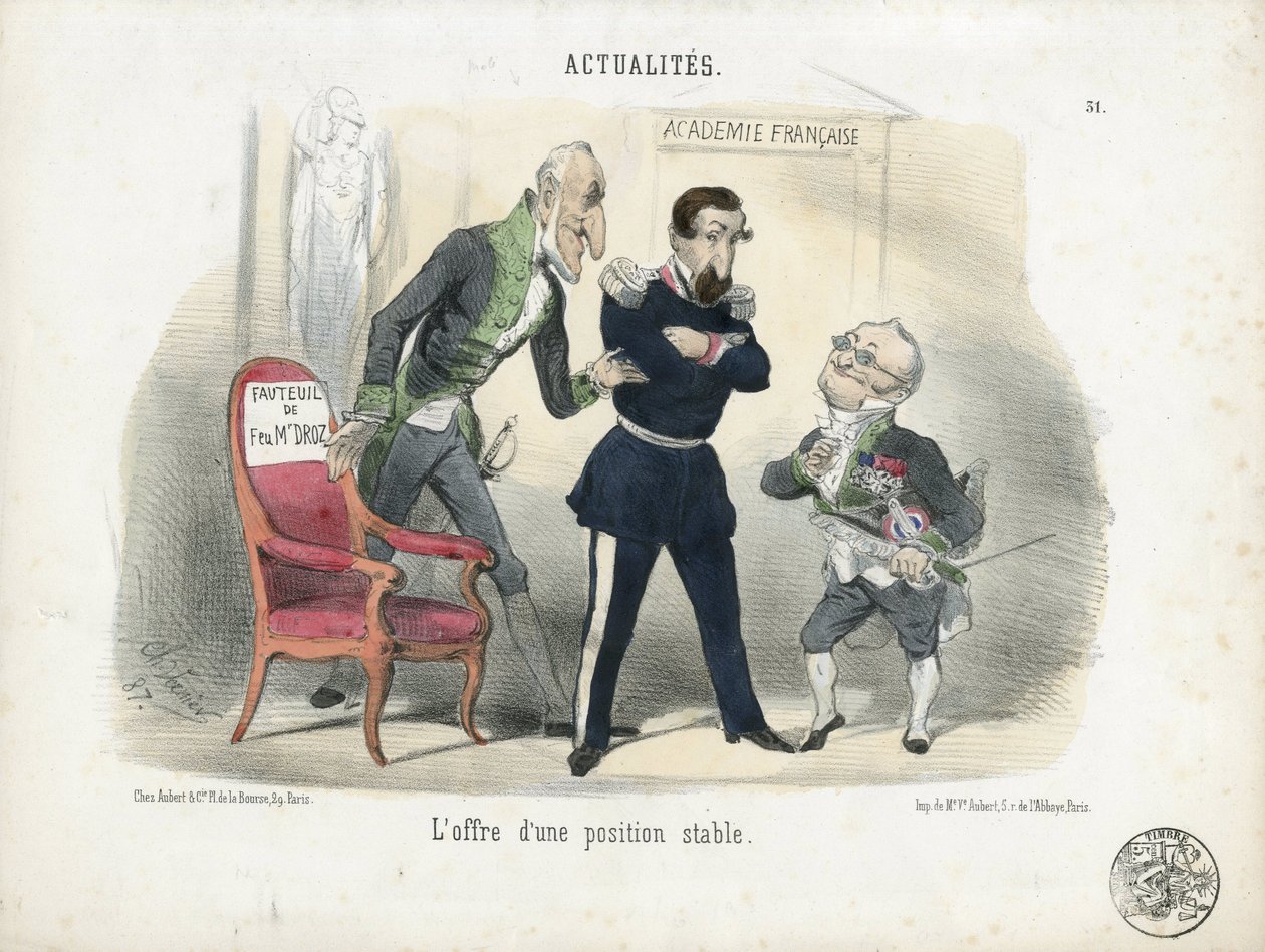 Illustration von Charles Vernier in Le Charivari von Charles Vernier