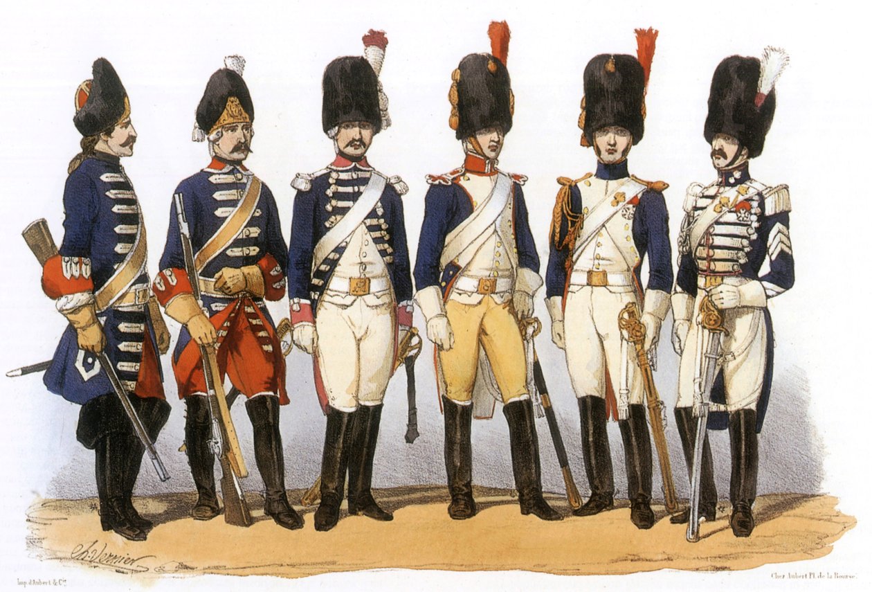 Uniformen der französischen Armee: Pferdegrenadiere von Charles Vernier
